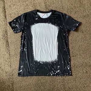 Brand New Faux Bleached 100% Polyester Shirts Size Adult Medium